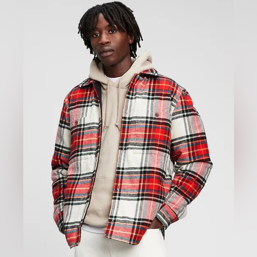 Plaid Quilted Shirt Jacket 🎄